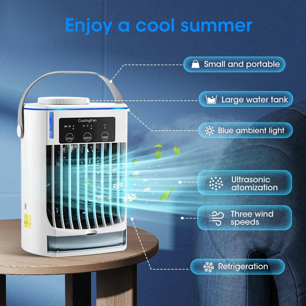 Portable Air Conditioner Mini Fan Cooler Air Cooler USB Air