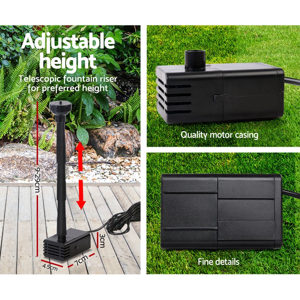 Gardeon Solar Pond Pump Powered Water Outdoor Submersible Fountains