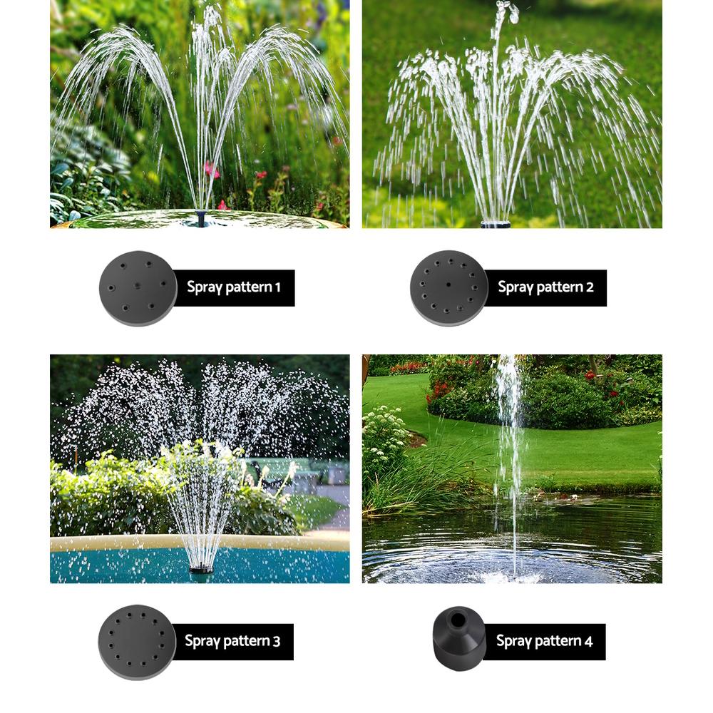Gardeon Solar Pond Pump Submersible Water Fountain with Battery Kit