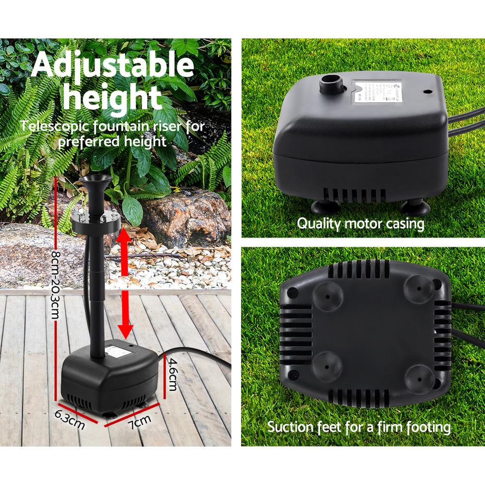 Solar Pond Pump Outdoor Garden Submersible Water Pumps with Battery