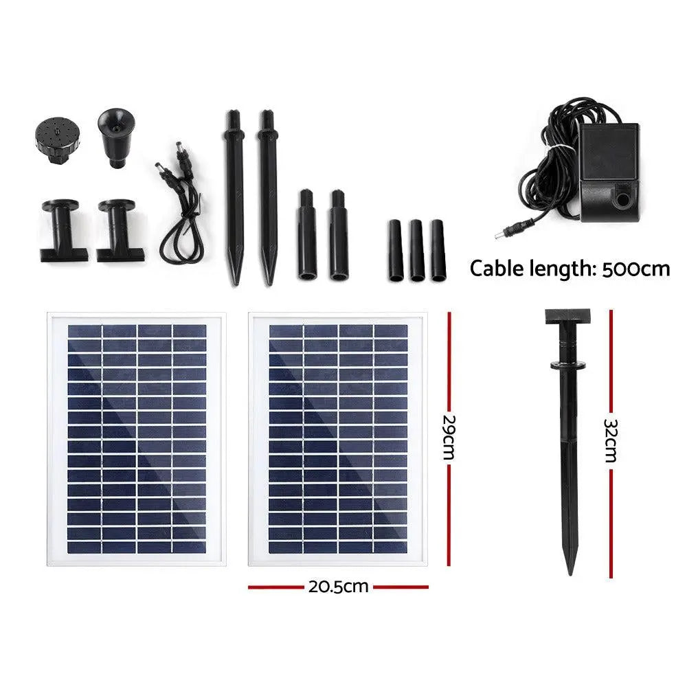 Gardeon Solar Pond Pump Water Fountain Filter Kit Outdoor Submersible