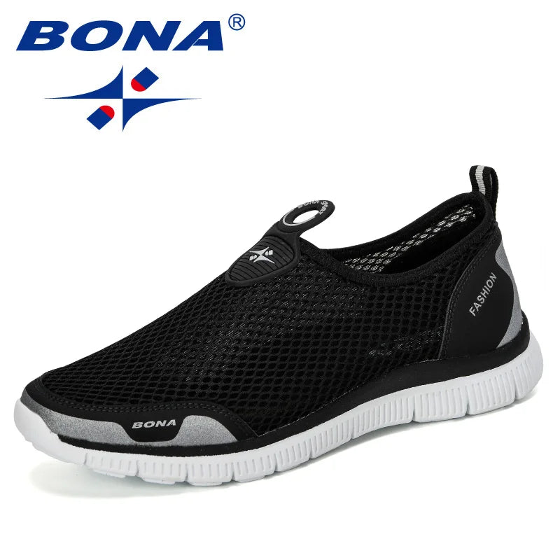 BONA Men Breathable Casual Shoes Krasovki Mocassin Basket Homme