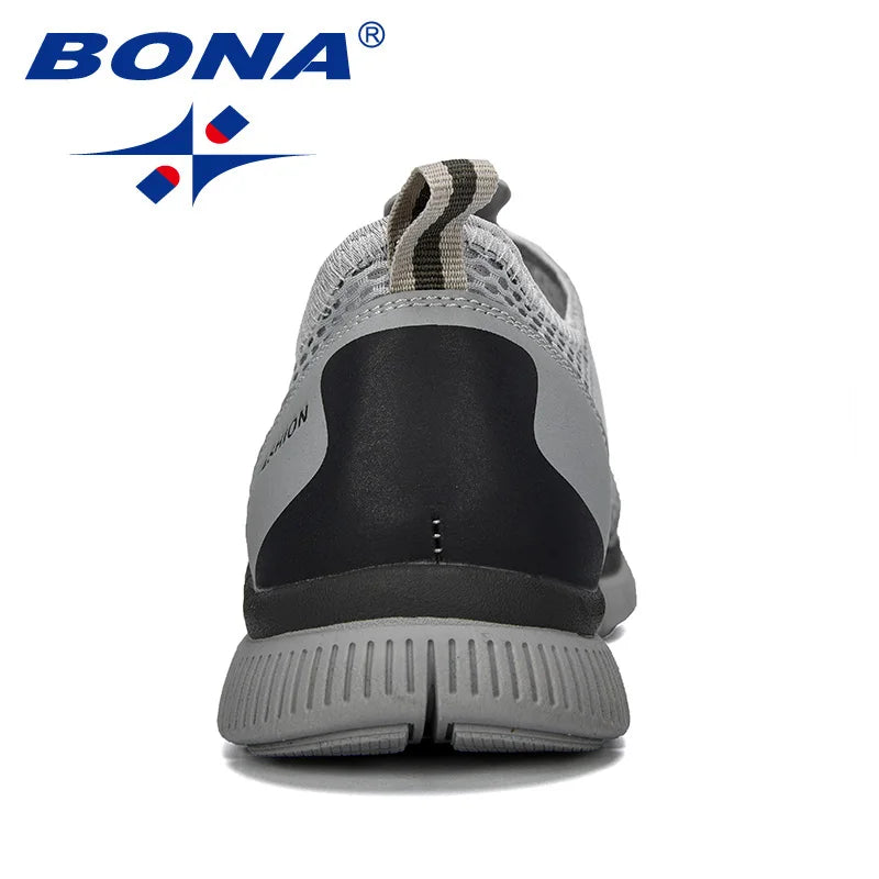 BONA Men Breathable Casual Shoes Krasovki Mocassin Basket Homme
