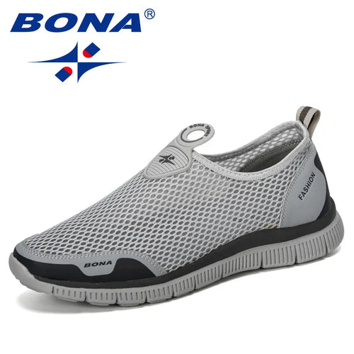 BONA Men Breathable Casual Shoes Krasovki Mocassin Basket Homme
