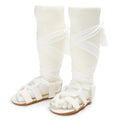High Gladiator Sandals Summer pu Leather Hard