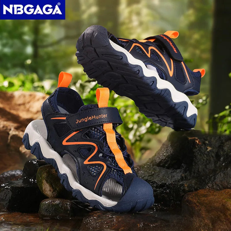 Kids Sports Sandals Closed Toe Summer Outdoor Water Shoes for Boys