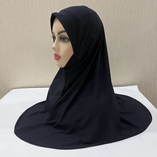 H302 Teenage girls Plain muslim hijab with chin part top quality amira