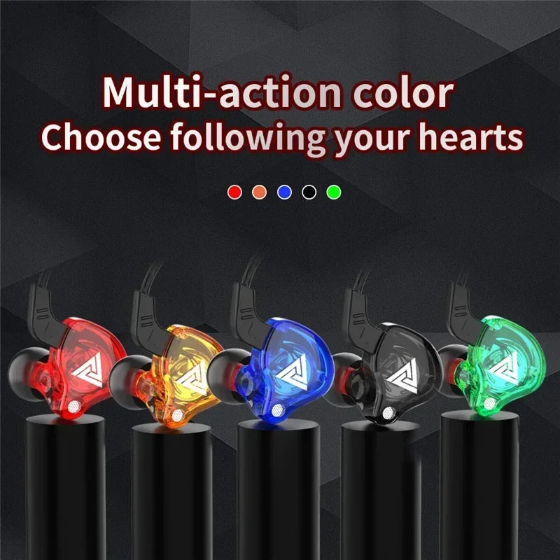 3.5MM Headset Music Earbuds In Ear With Mic Original QKZ AK6 Copper