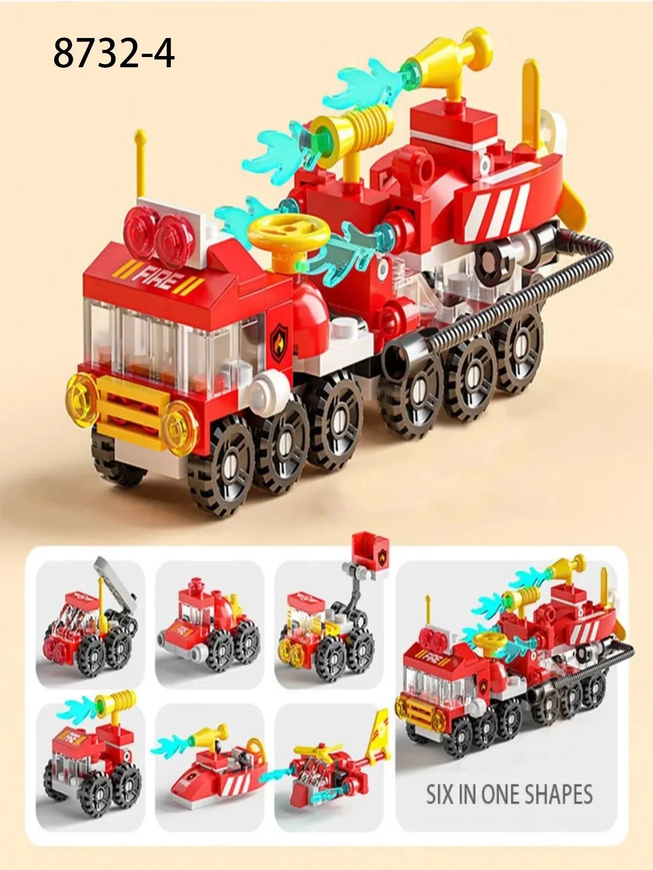 Building Blocks Small Particles 6-in-1 Building Blocks Assembling and