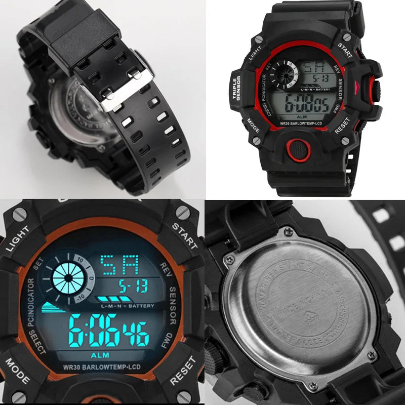 Fashion Men's Watch Sports Electronic Wristwatch Large dial