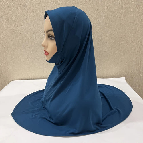 H302 Teenage girls Plain muslim hijab with chin part top quality amira