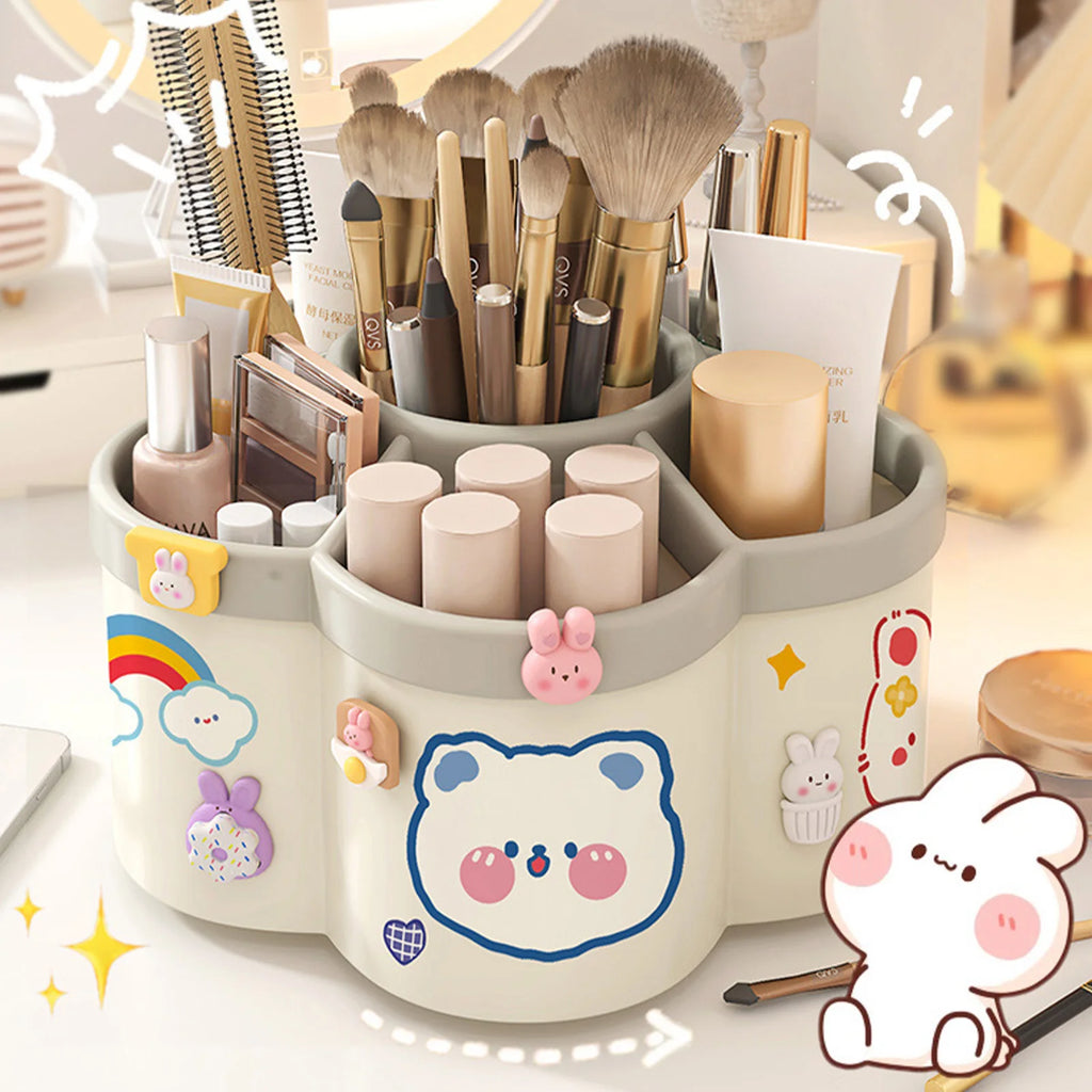 Rotating Pen Holder Desk Organizers Large Capacity Pen Storage Box
