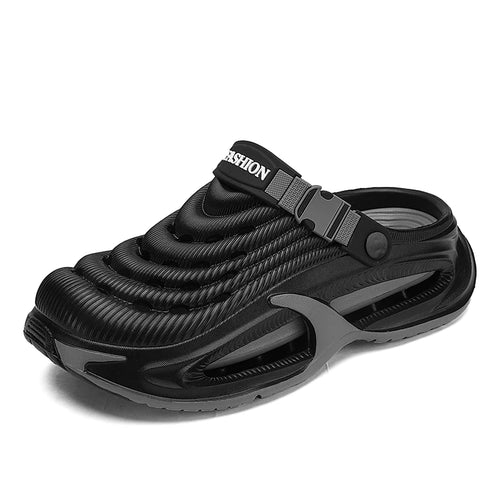 Men's Summer Outdoor Sports Toe-Toe Slippers, Thick-Soled Sandals for