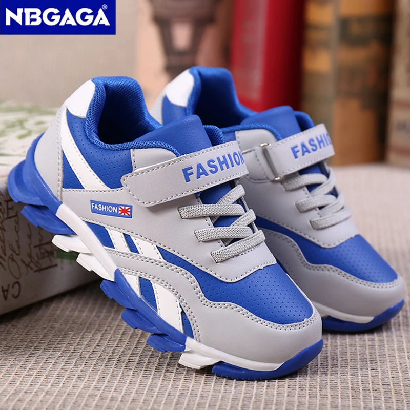 Kids Fashion Sneakers Outdoor Sport Boys Tennis  Comfort Leather