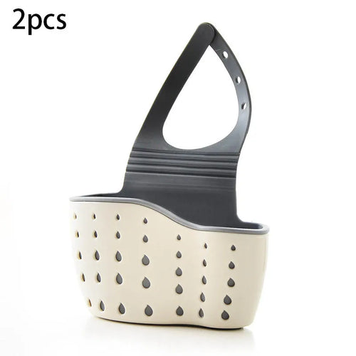 Sink Draining Hanging Basket Adjustable Kitchen Accessories Rubber
