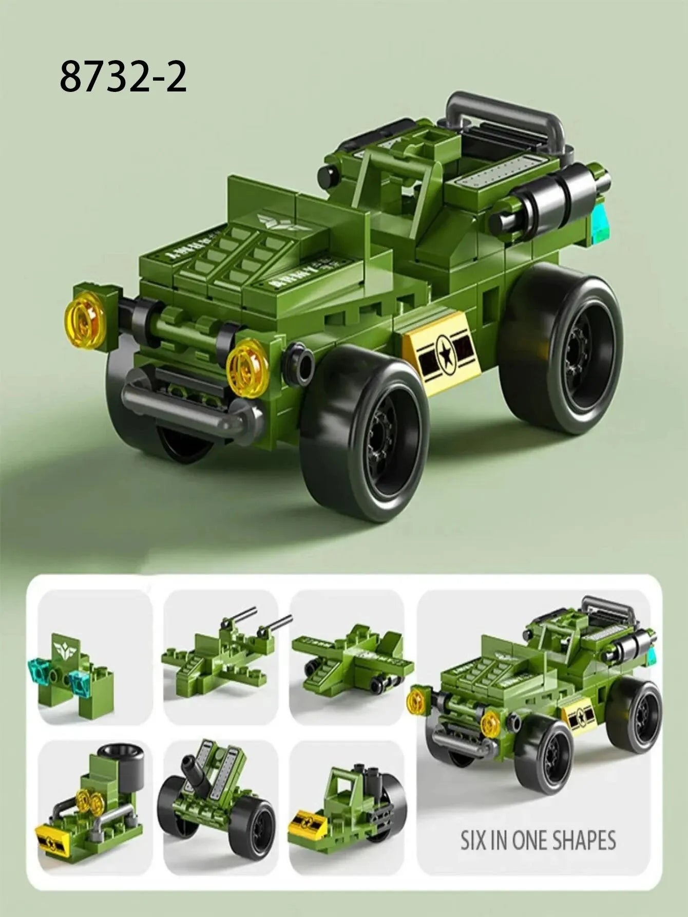 Building Blocks Small Particles 6-in-1 Building Blocks Assembling and