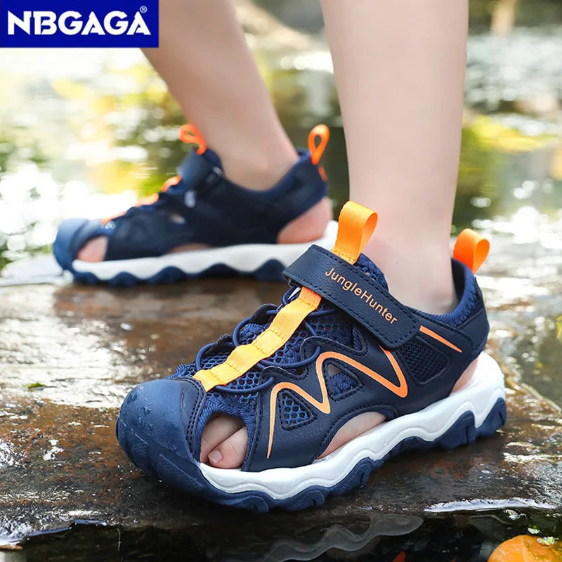 Kids Sports Sandals Closed Toe Summer Outdoor Water Shoes for Boys