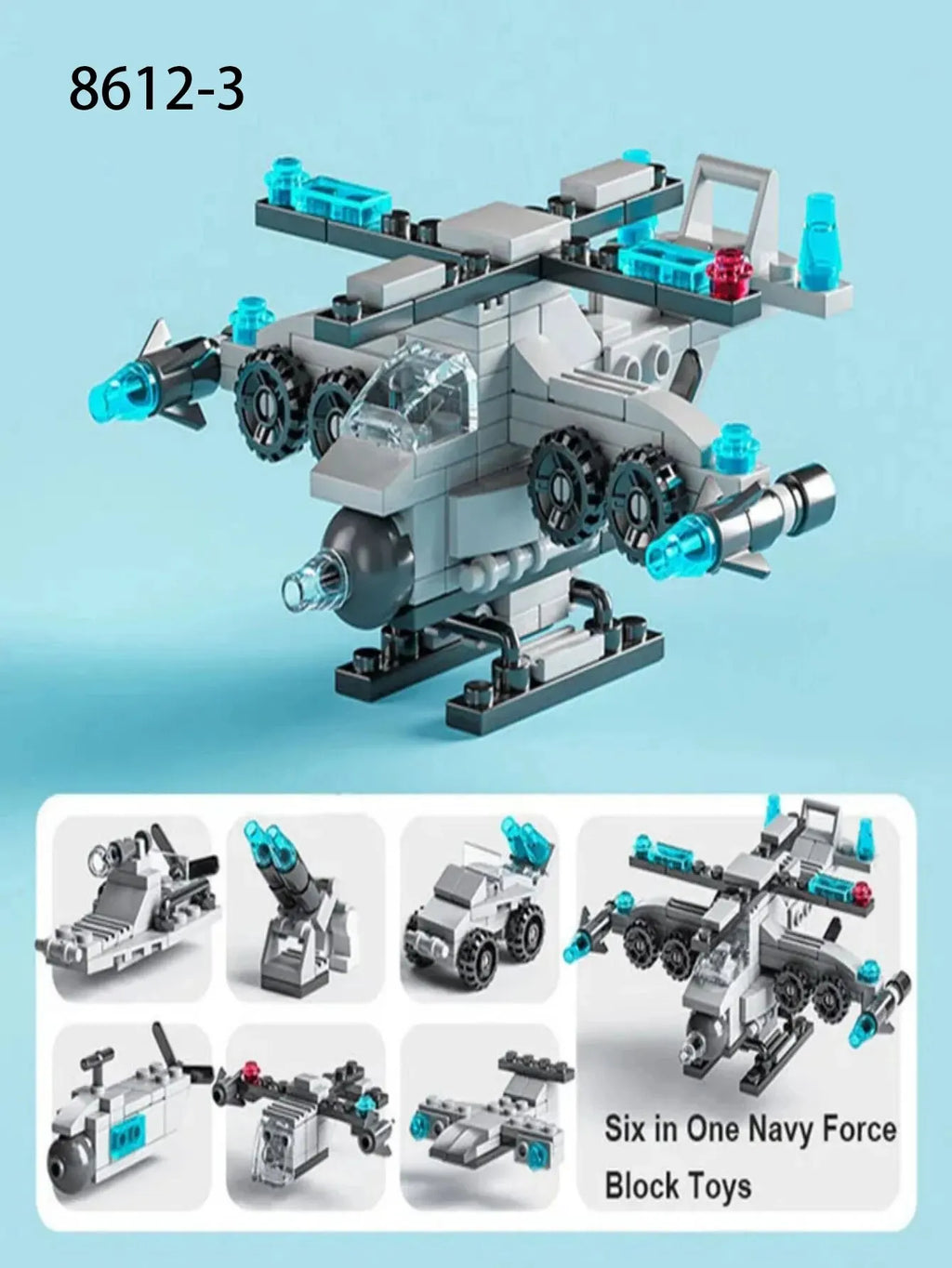 Building Blocks Small Particles 6-in-1 Building Blocks Assembling and