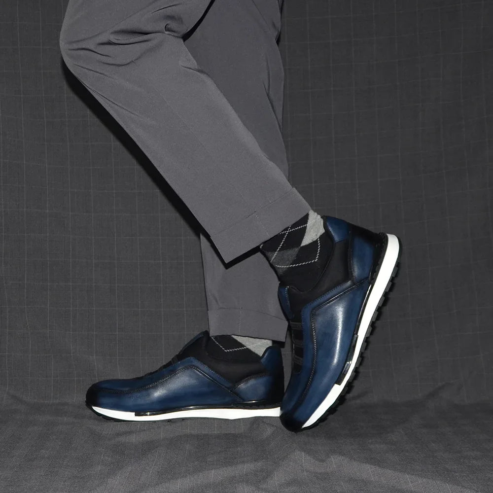 Classic Brand Design Man Casual Sneakers Genuine Cow Leather Handmade