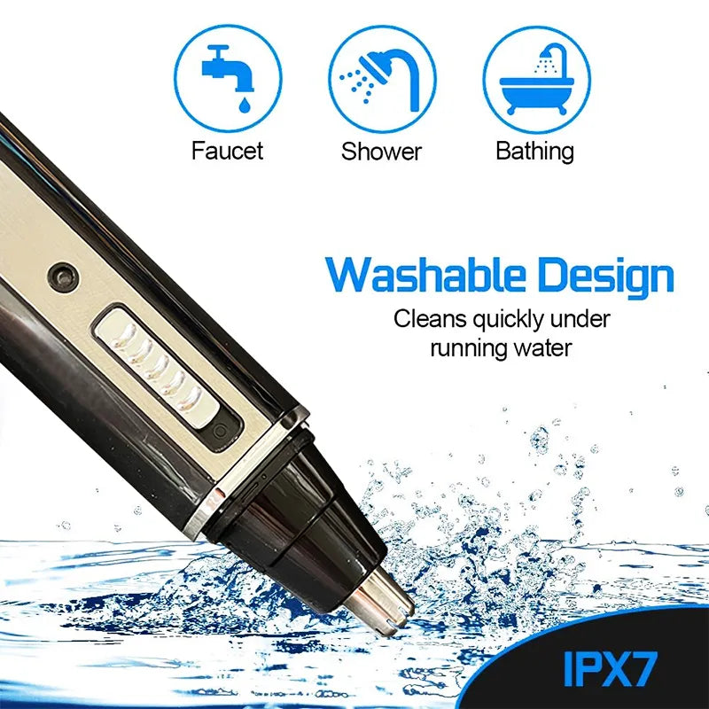 4in1 Rechargeable Nose Trimmer Beard Trimmer for Men Ear Eyebrow Nose