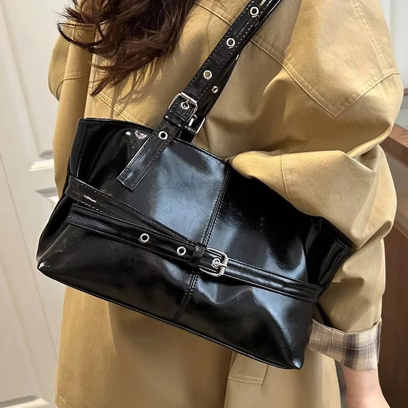 Solid-color Versatile Tote Bag for Women High-quality Suede