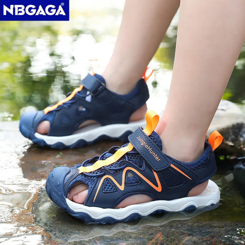 Kids Sports Sandals Closed Toe Summer Outdoor Water Shoes for Boys