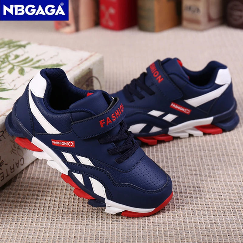 Kids Fashion Sneakers Outdoor Sport Boys Tennis  Comfort Leather