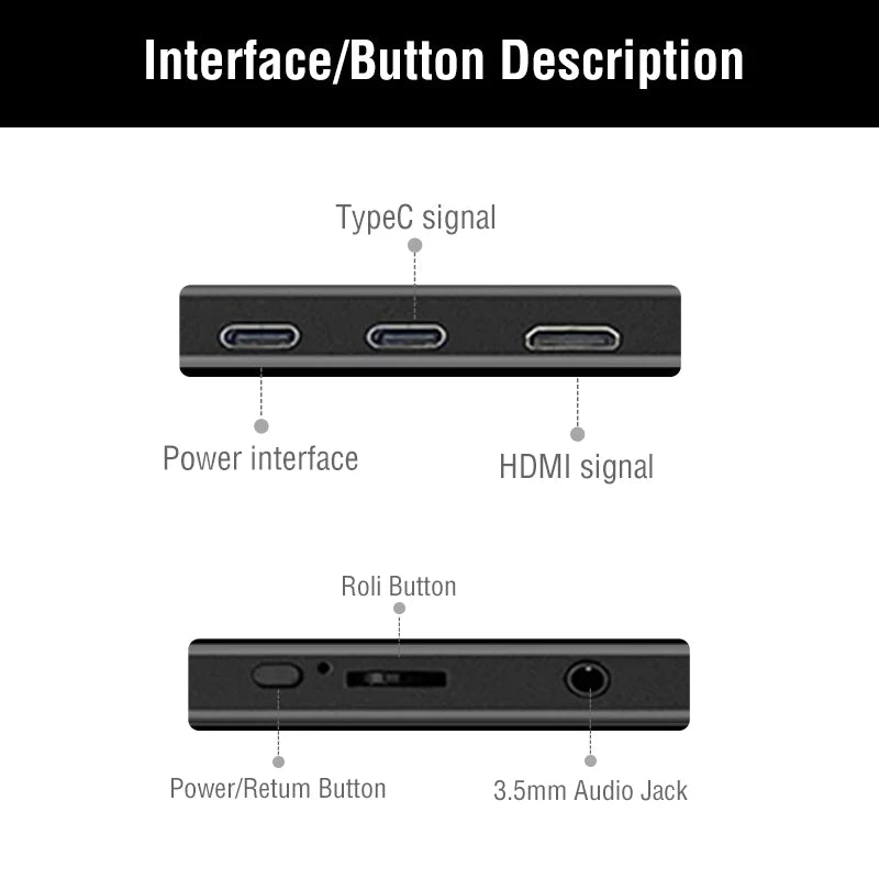 14 Inch Portable  Touch Monitor Non-touch optional 16:10 400cd/m2