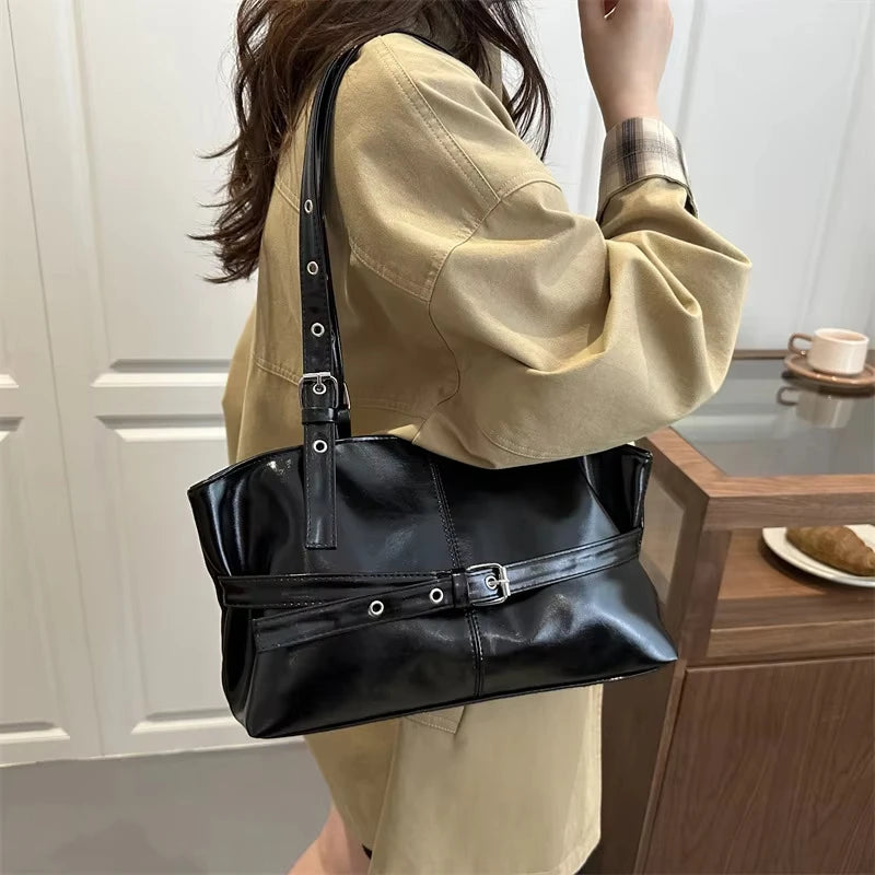 Solid-color Versatile Tote Bag for Women High-quality Suede