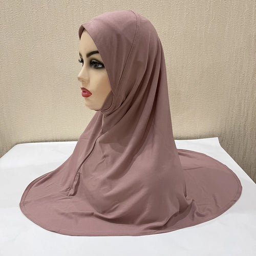 H302 Teenage girls Plain muslim hijab with chin part top quality amira