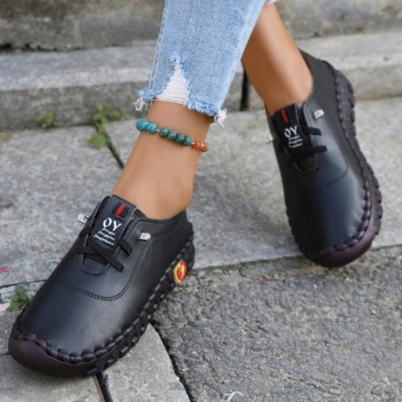 2022 New Spring Casual Women Shoes Platform Loafers 2022 Lace Up