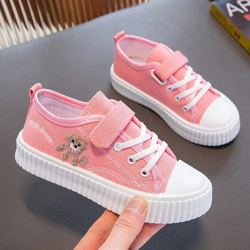 Boys Girls Fashion Board Shoes Kids Student Hook and Loop Slip on