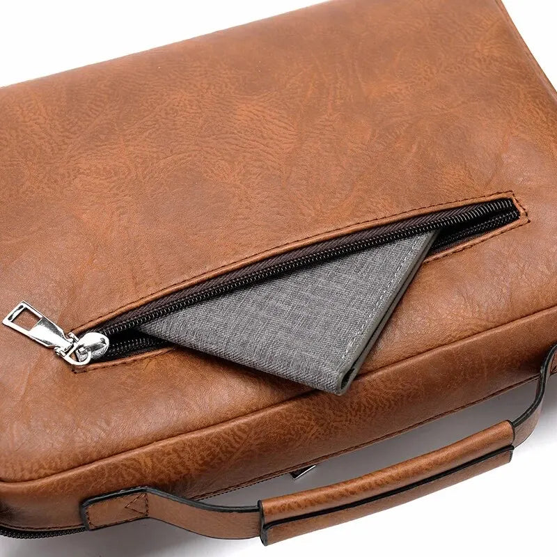 PU Shoulder Bag Men's Handbag Men's Casual Bag Business Bag Large