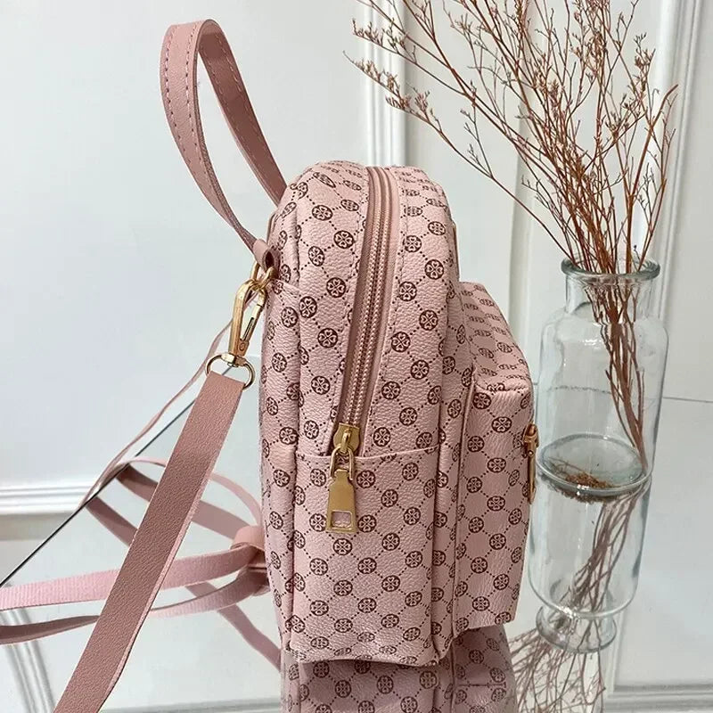 Fashion Women Backpack Small School Bags Mini Crossbody Handbag