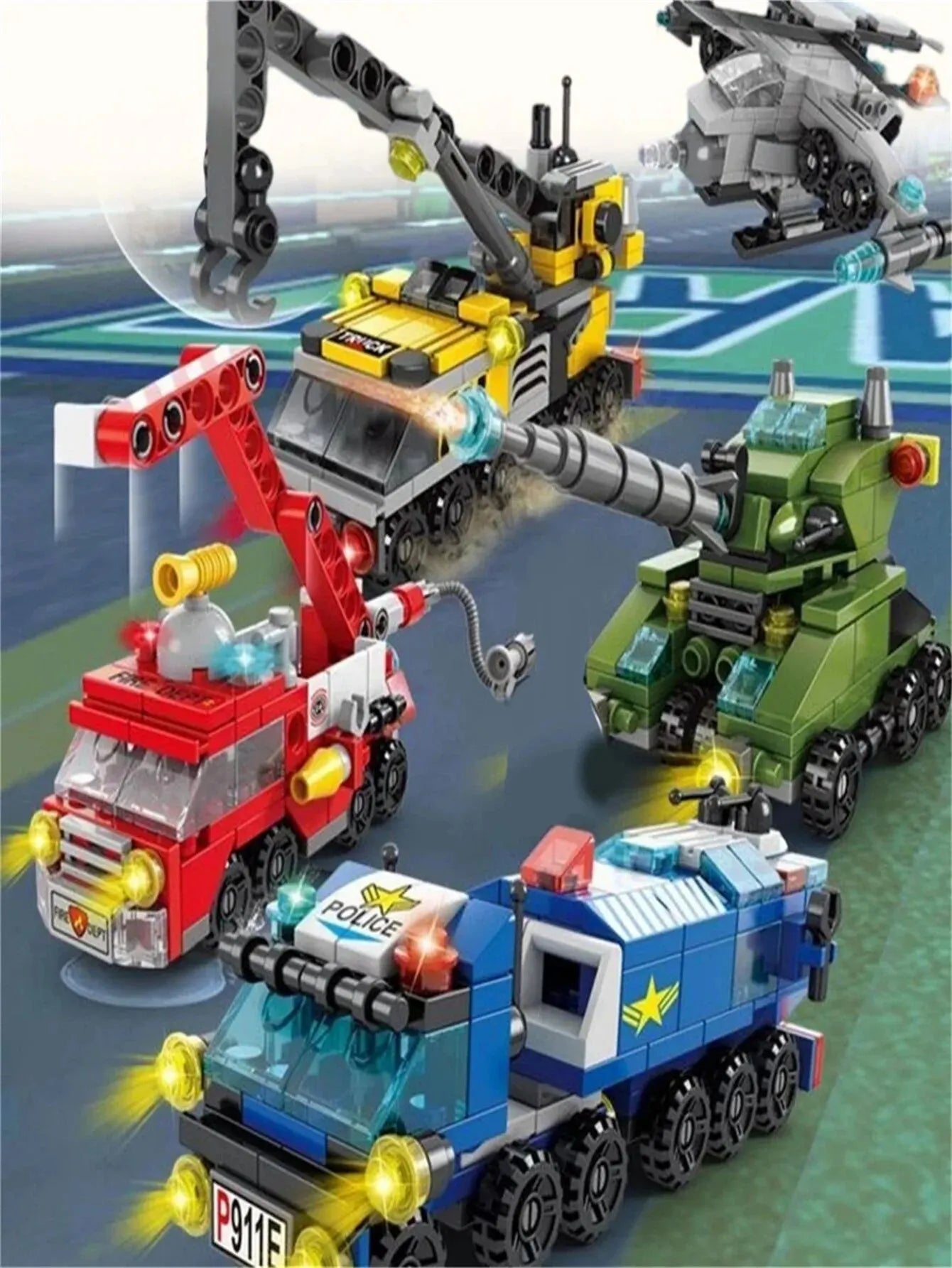 Building Blocks Small Particles 6-in-1 Building Blocks Assembling and
