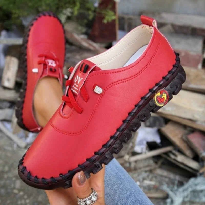 2022 New Spring Casual Women Shoes Platform Loafers 2022 Lace Up