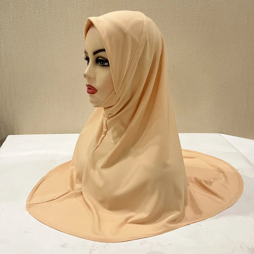 H302 Teenage girls Plain muslim hijab with chin part top quality amira