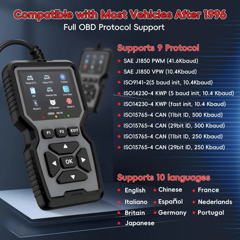Advanced OBD2 Scanning Diagnostic Tool | Professional Engine Code