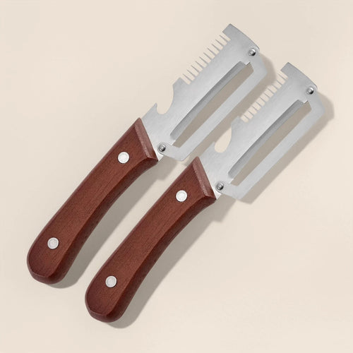2Pcs Multifunctional Stainless Steel Vegetable Peeler, 2-in-1 Kitchen