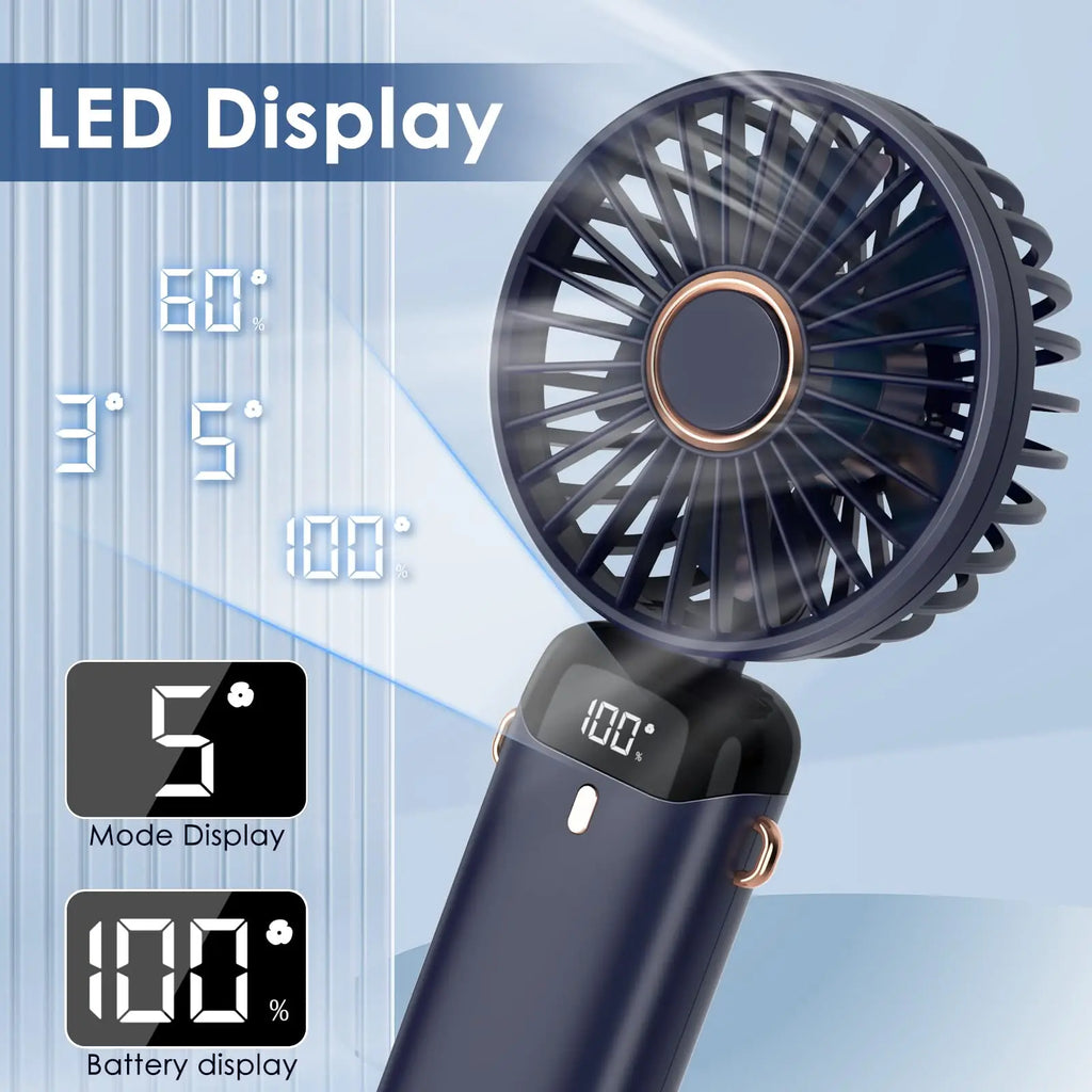 Electric Fan Portable Air Conditioner Mini Cooler Rechargeable Neck