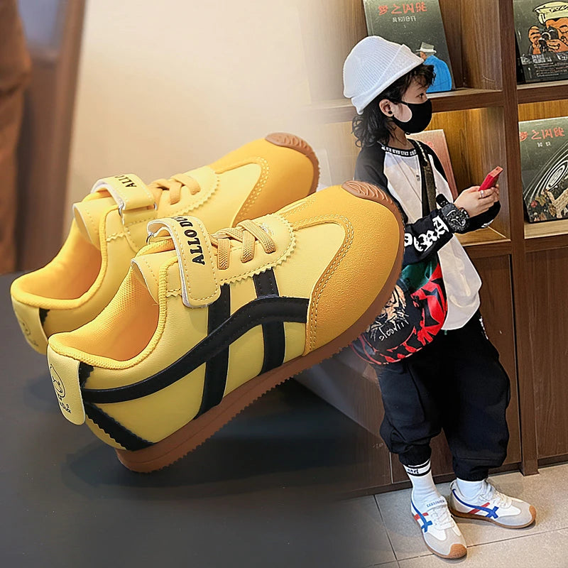 Children's Baby Sneakers for Ages 1-18 Yellow Breathable Boys' Girls'