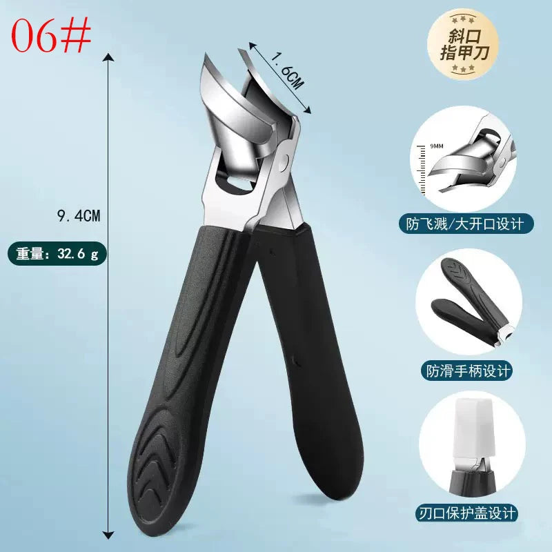 25° Slant Edge Nail Clipper Wide Opening Stainless Steel Professional