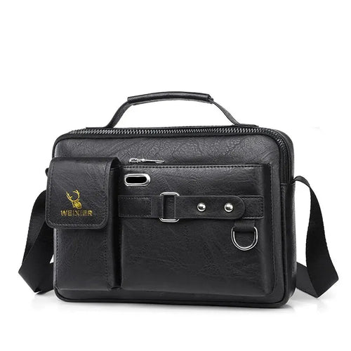PU Shoulder Bag Men's Handbag Men's Casual Bag Business Bag Large
