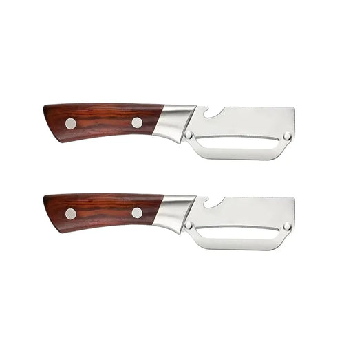 2Pcs Multifunctional Stainless Steel Vegetable Peeler, 2-in-1 Kitchen