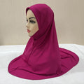 H302 Teenage girls Plain muslim hijab with chin part top quality amira