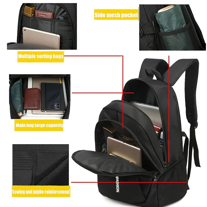 Men's Backpacks Oxford Waterproof Rucksack Business Computer Bag
