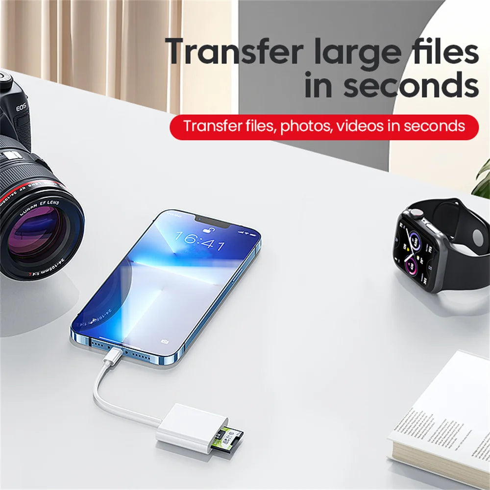 3 in 1 USB Converter Multi Port HUB Adapter TF CF SD Memory Card
