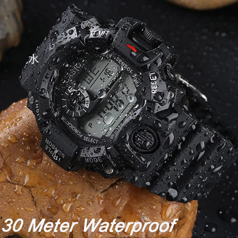 Fashion Men's Watch Sports Electronic Wristwatch Large dial