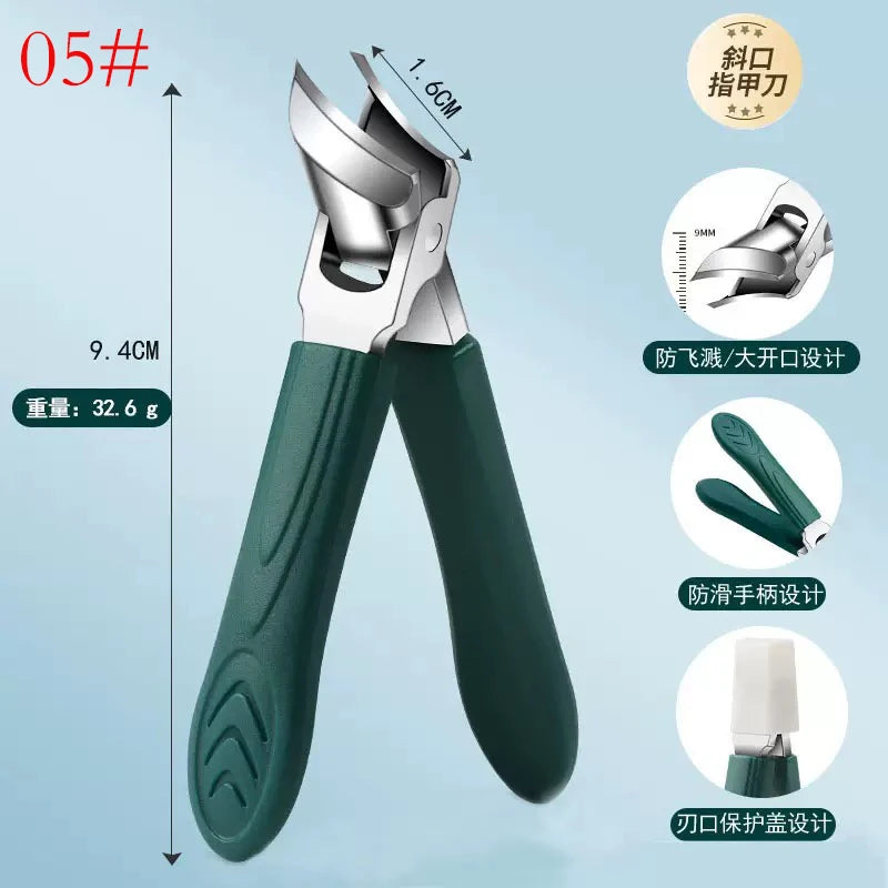 25° Slant Edge Nail Clipper Wide Opening Stainless Steel Professional