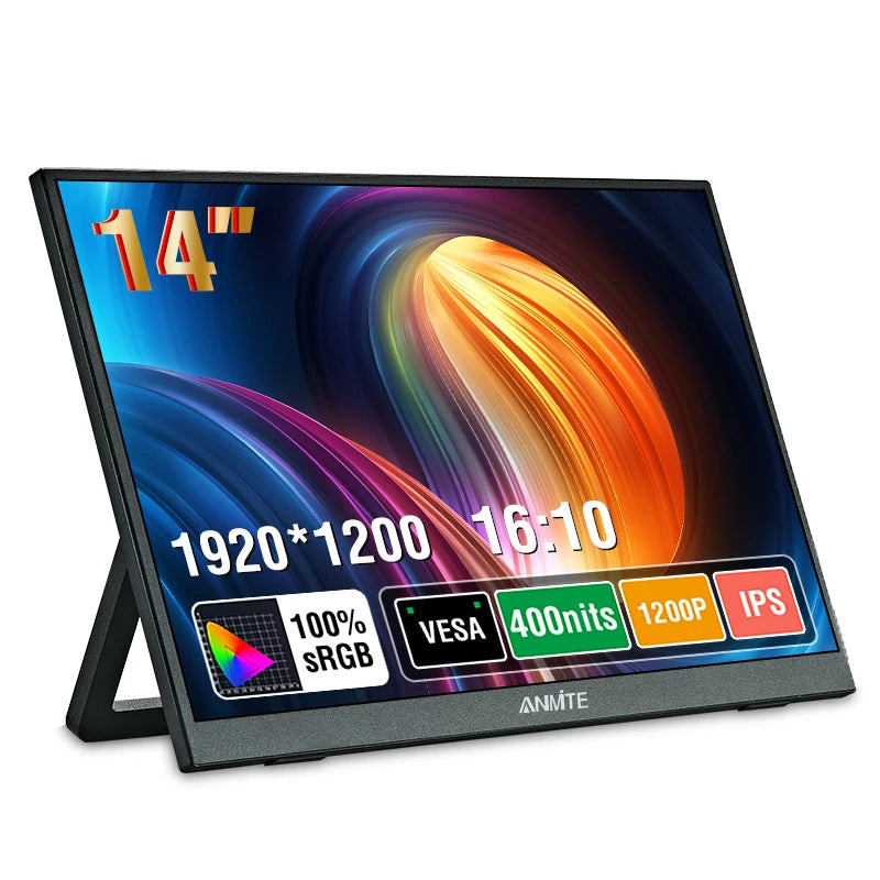 14 Inch Portable  Touch Monitor Non-touch optional 16:10 400cd/m2